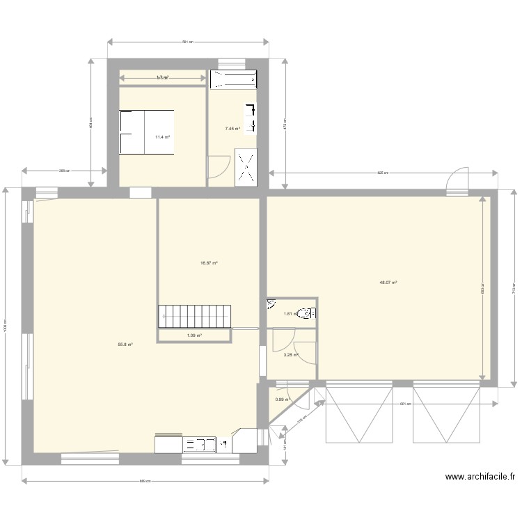 Projet Annezin. Plan de 0 pièce et 0 m2