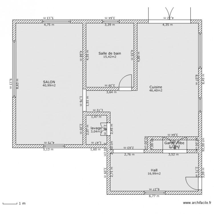 Chalet vert 1 . Plan de 0 pièce et 0 m2