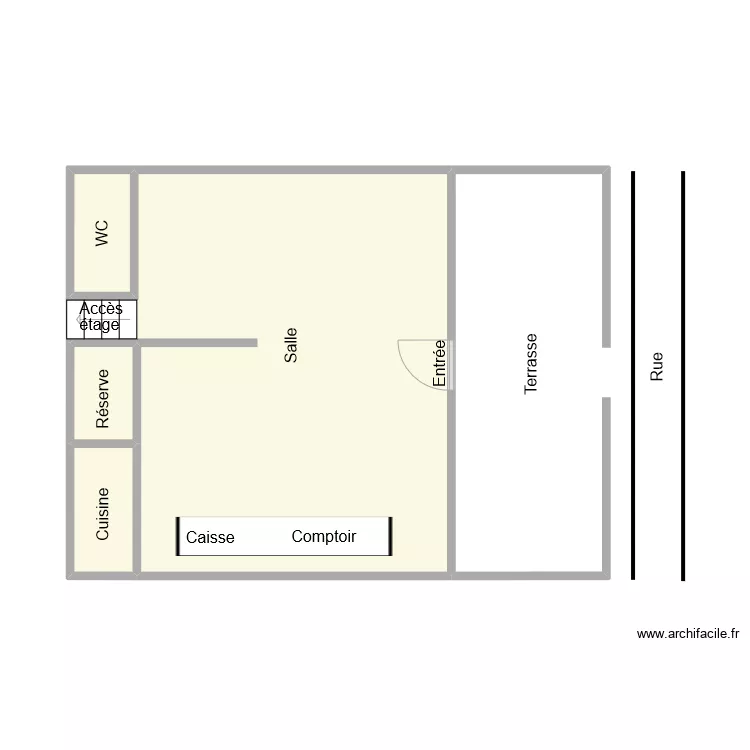 BRASSERIE L'ANGUILLE MARSEILLE. Plan de 