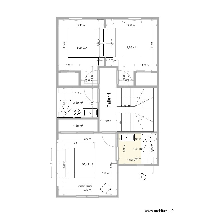 casa2. Plan de 0 pièce et 0 m2