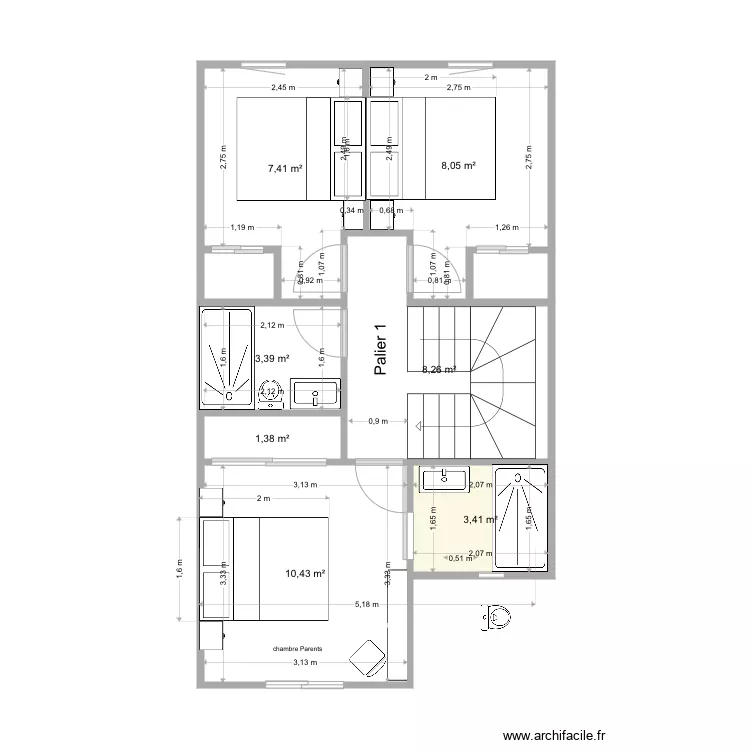 casa2. Plan de 
