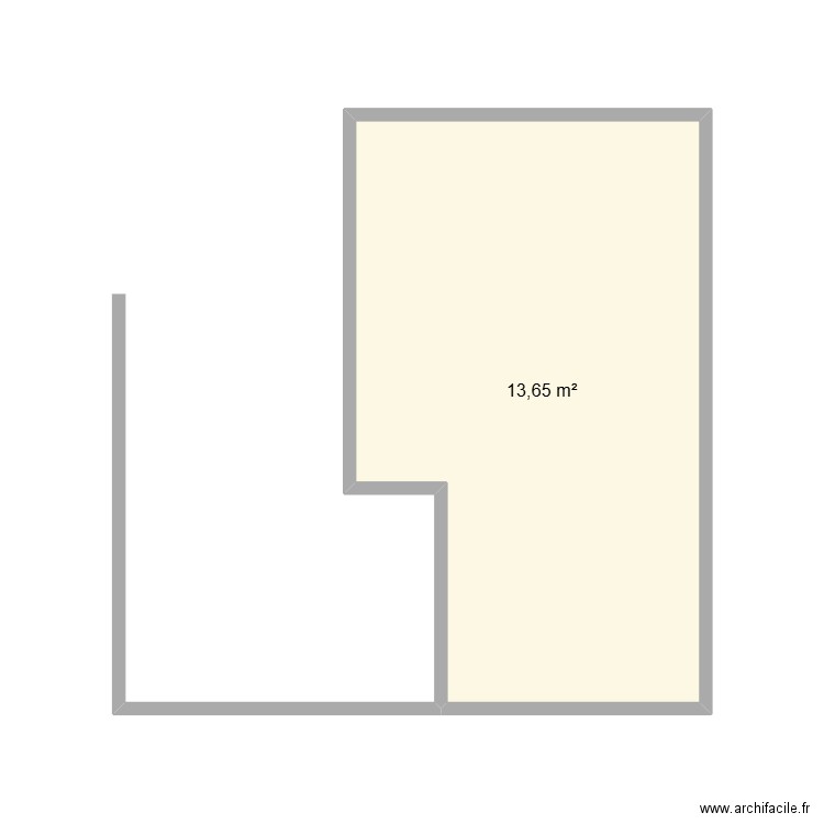 plan st jean. Plan de 1 pièce et 14 m2