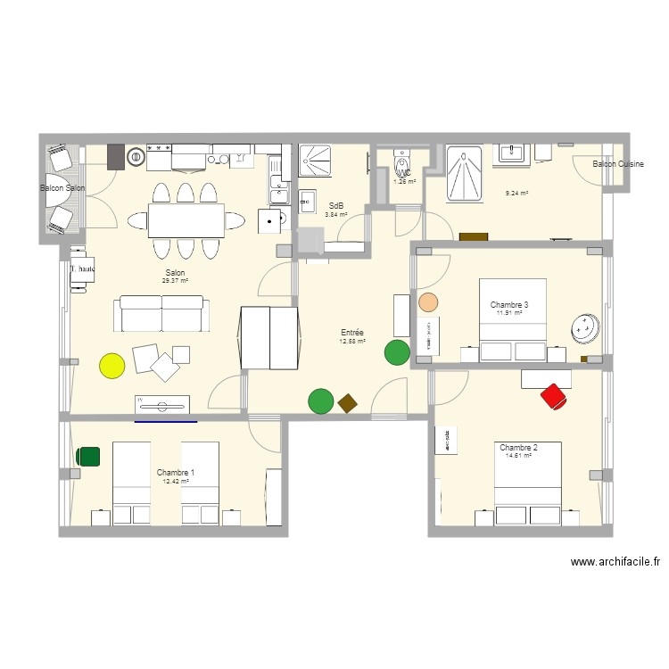 Place Baille Mobilier DER des DER. Plan de 0 pièce et 0 m2