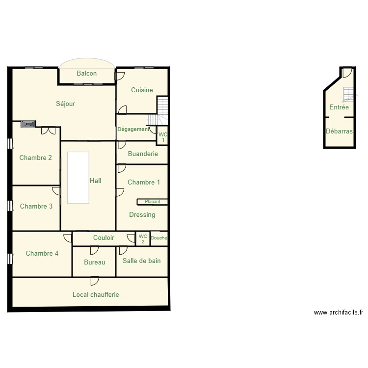 CHAPELIER. Plan de 0 pièce et 0 m2