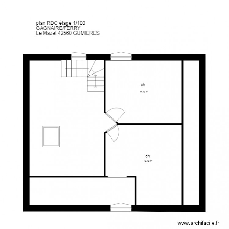 plan GAGNAIRE FERRY Gumières. Plan de 0 pièce et 0 m2