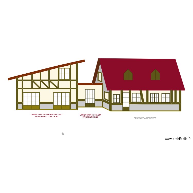 PLAN FACADE SAPIL. Plan de 0 pièce et 0 m2