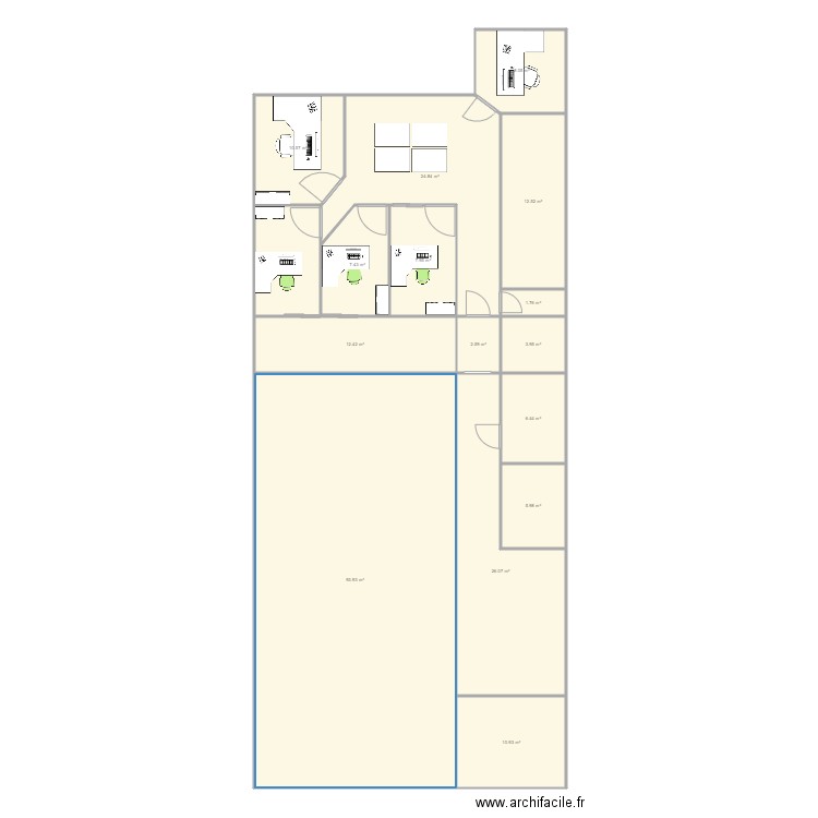 Chessy Etage et Plateforme. Plan de 0 pièce et 0 m2