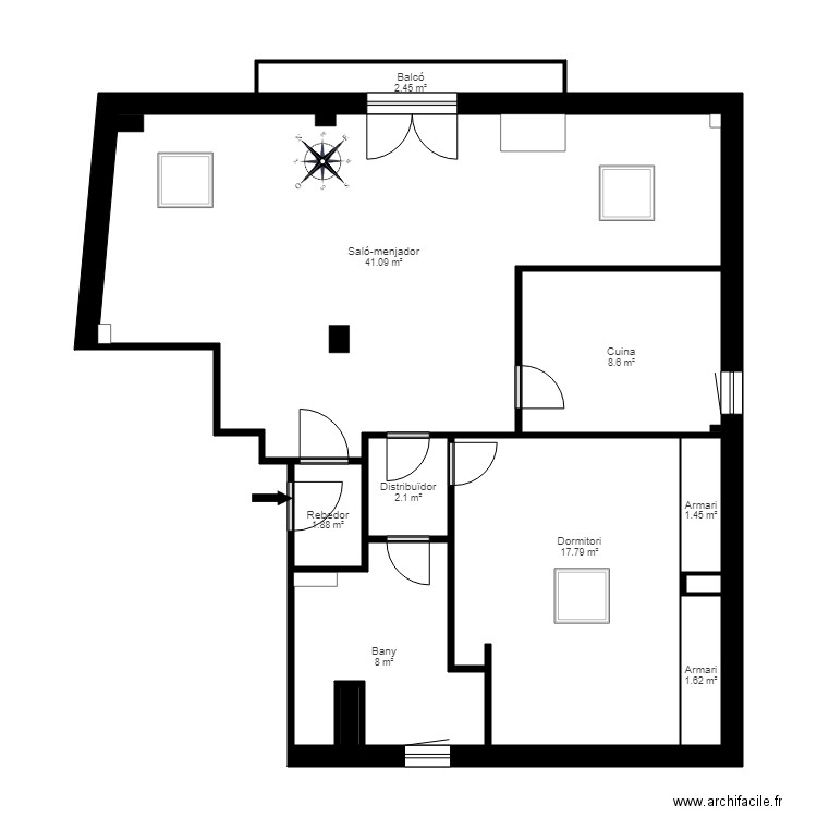 ED LA MASSANA BLOC 0 ATIC 1 LA MASSANA. Plan de 0 pièce et 0 m2