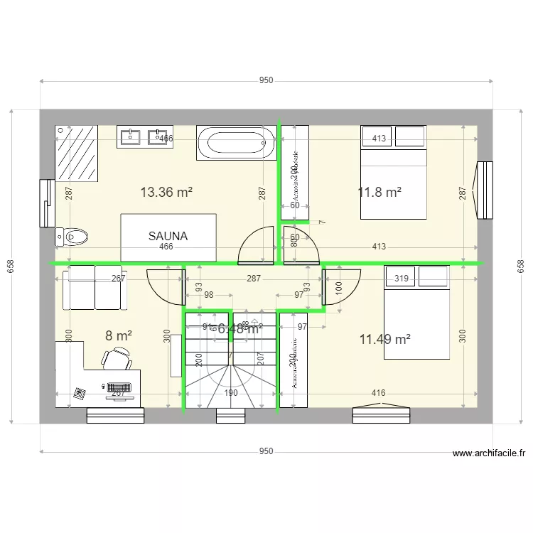 FABIANI ETAGE. Plan de 