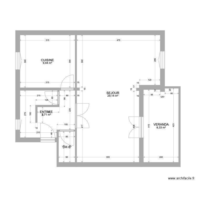 RDC. Plan de 0 pièce et 0 m2