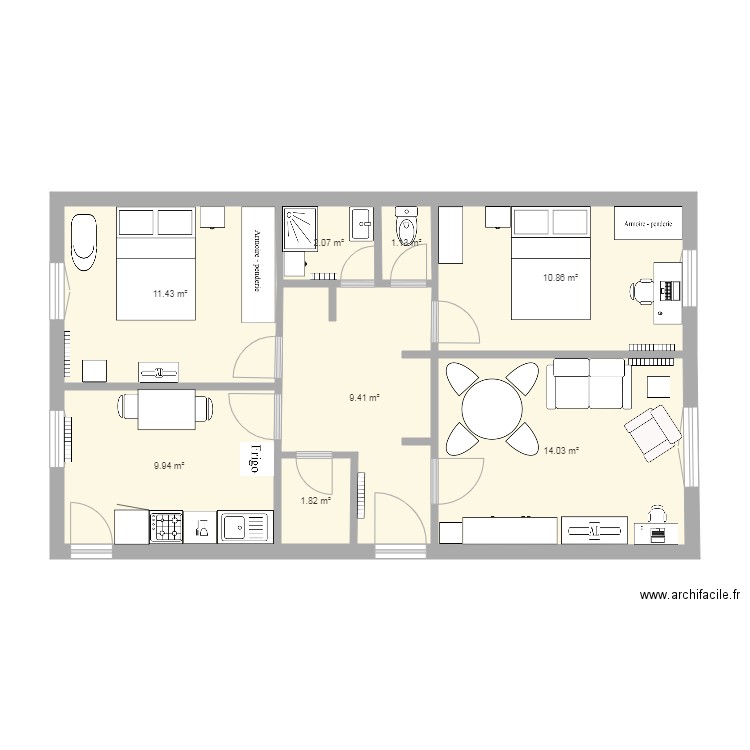 Maison Foussais V2. Plan de 0 pièce et 0 m2