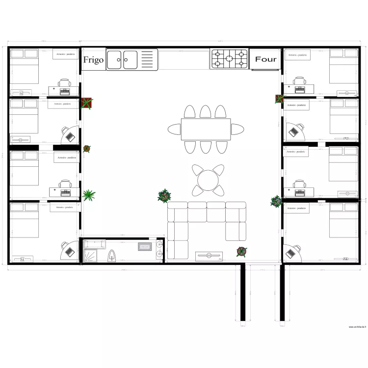 ANNA MAHEL ET RALPH. Plan de 