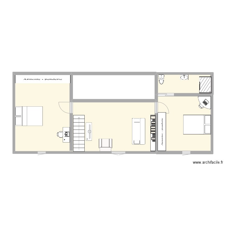 étage . Plan de 0 pièce et 0 m2