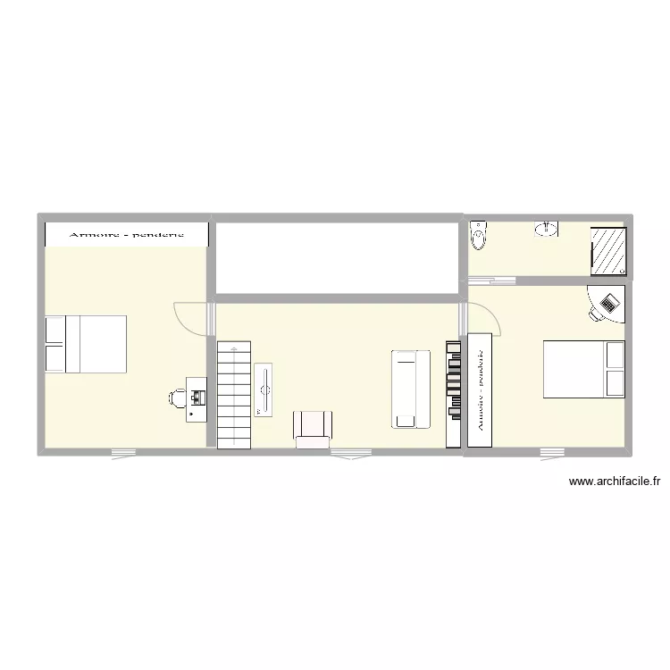 &eacute;tage . Plan de 