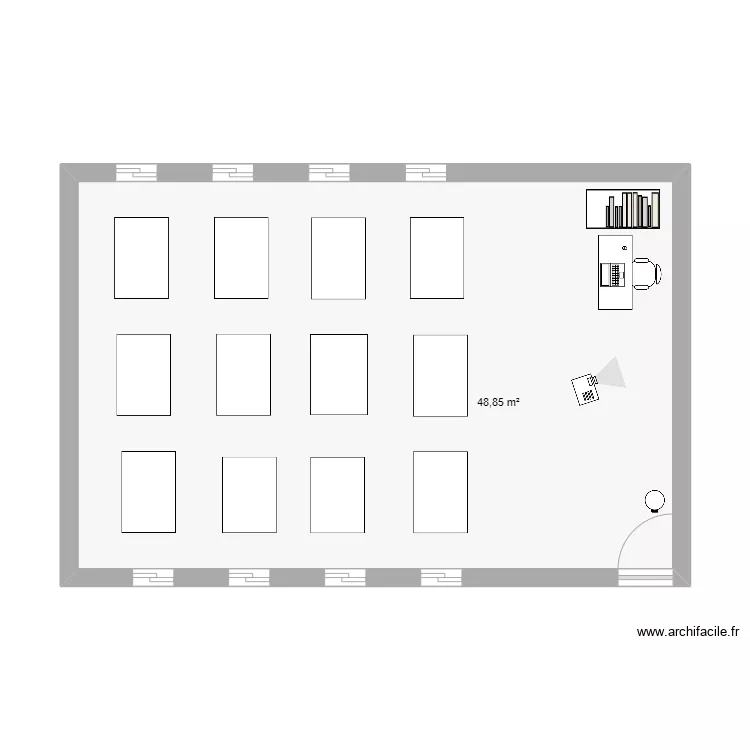 projet d'une classe. Plan de 