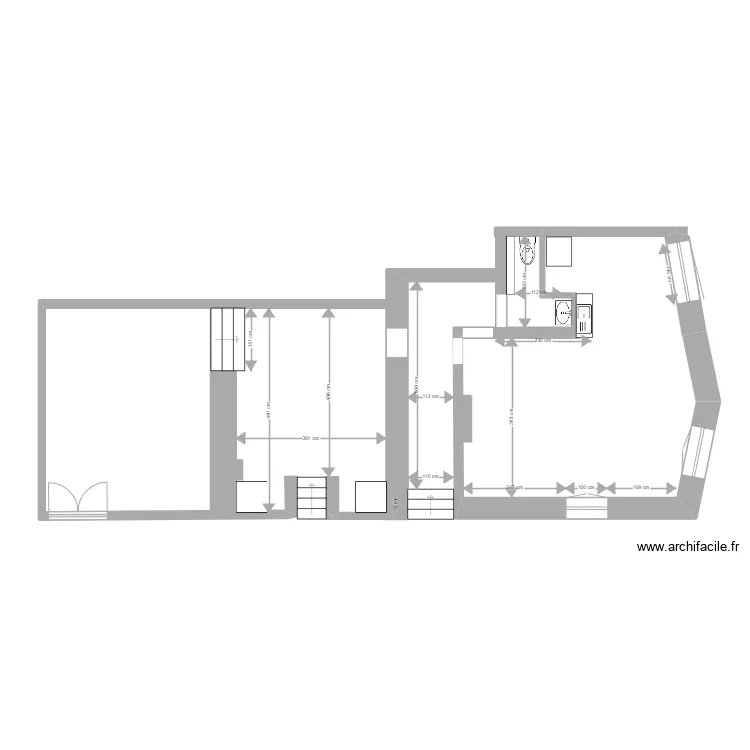 PLAN ORANGERIE AVANT LOCATION. Plan de 