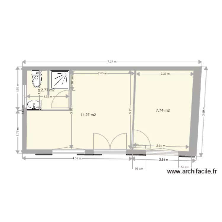 PETITE MAISON PLAN . Plan de 