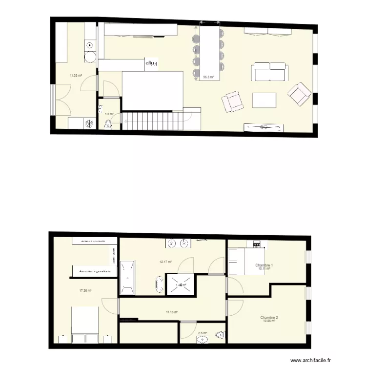 RdC Maison StNic. Plan de RdC Maison StNic. Plan de