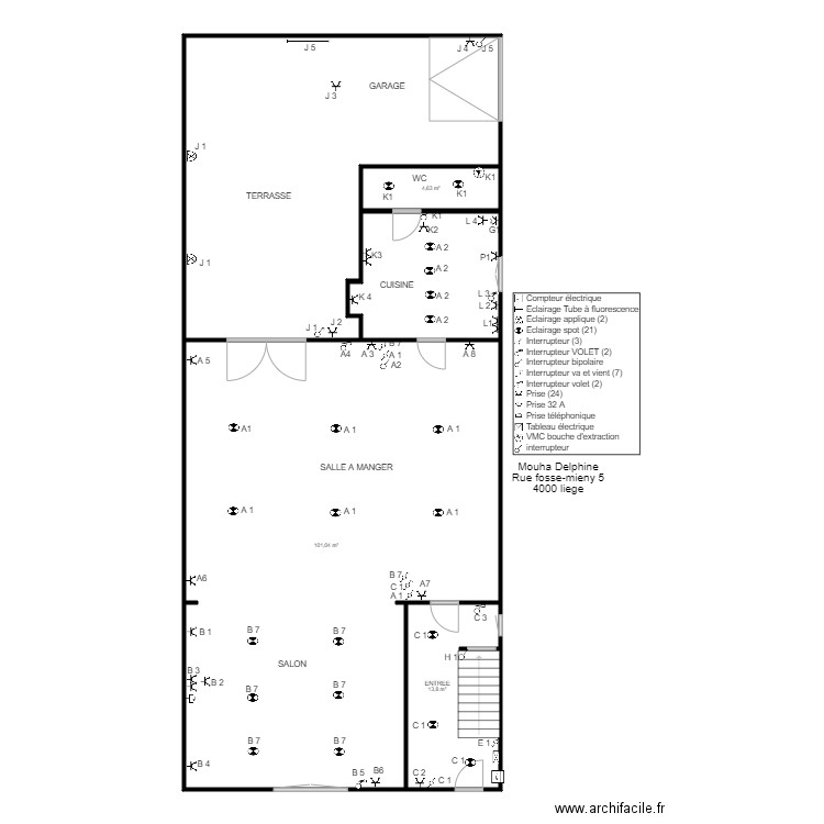 moh1. Plan de 5 pièces et 191 m2