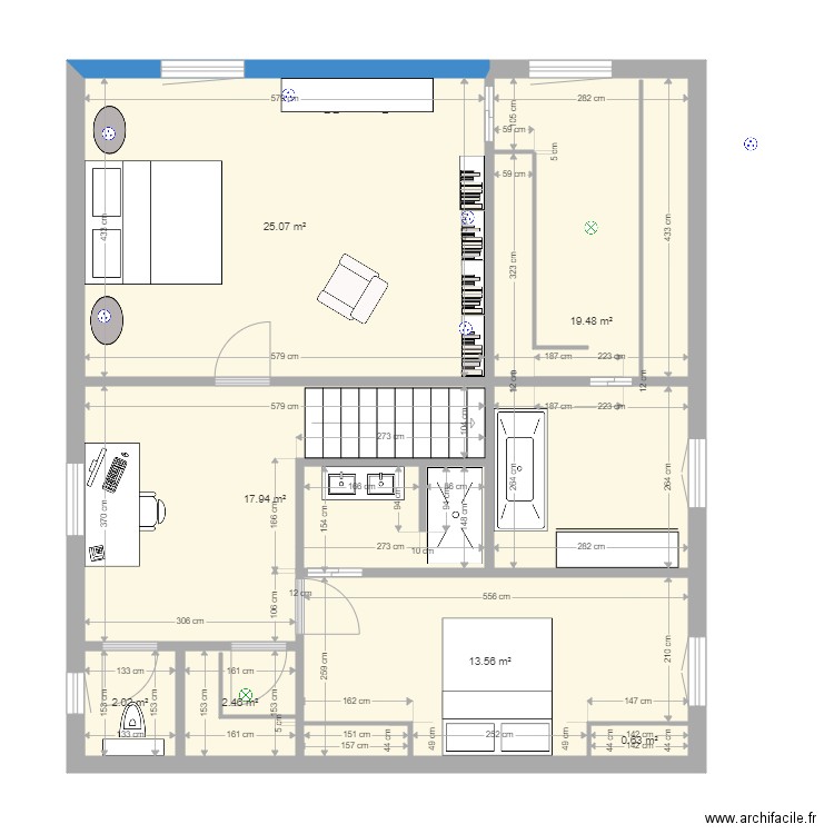 Etage Castel 2. Plan de 0 pièce et 0 m2