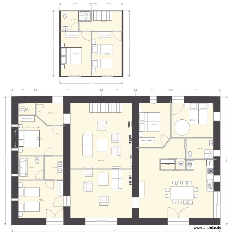 gite 14 02 2019 b. Plan de 0 pièce et 0 m2