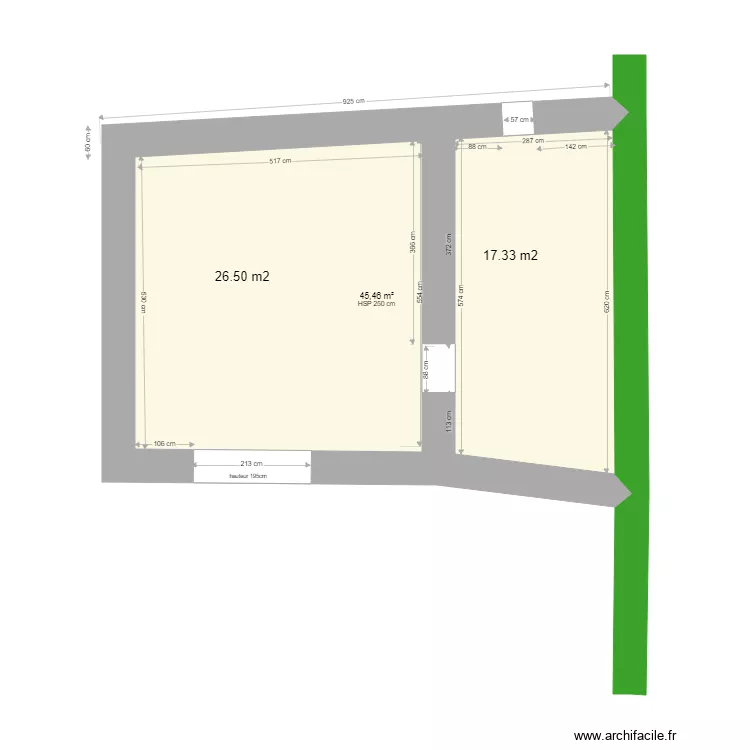 ancienne cure rez de chauss&eacute;e 1. Plan de 