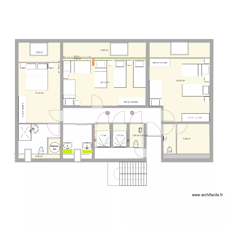 longère 1er étage 9mars19. Plan de longère 1er étage 9mars19. Plan de