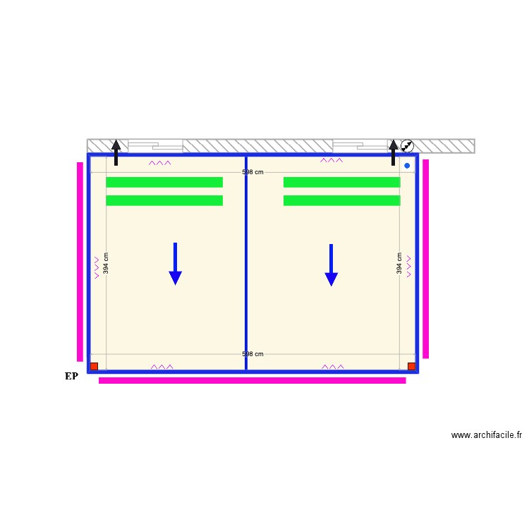 Dario Sa CARCAVELOS. Plan de 1 pièce et 24 m2