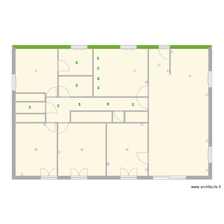Maison - plan 3. Plan de 6 pièces et 148 m2