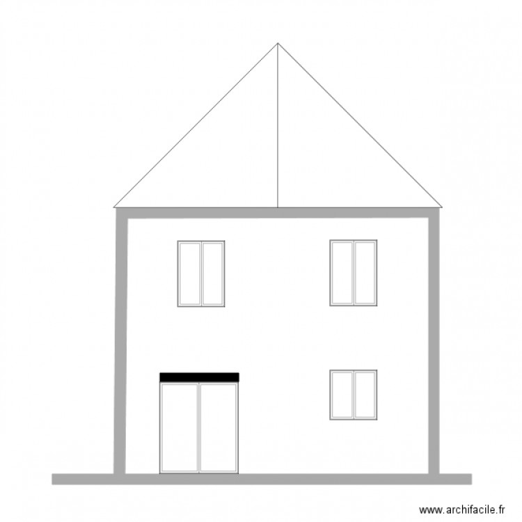 façade est modifiée. Plan de 0 pièce et 0 m2