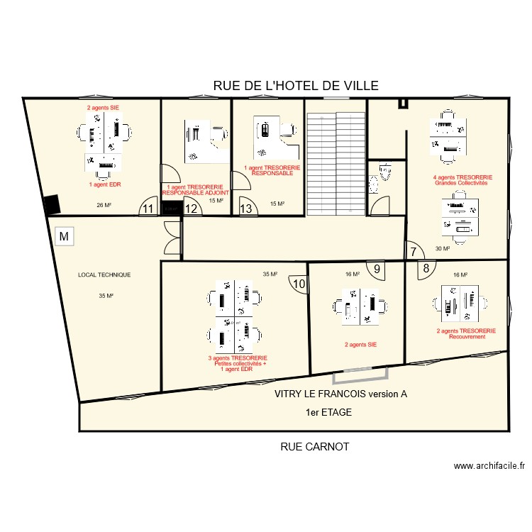 VITRY CARNOT 1er étage fusion2. Plan de 0 pièce et 0 m2