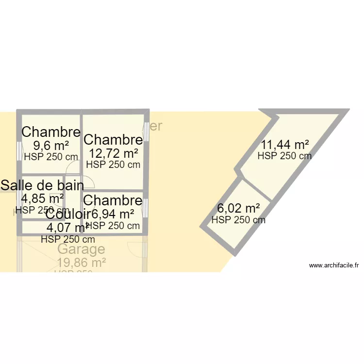 maison grand parent. Plan de 