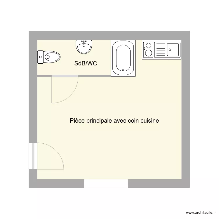 1 Haute Impasse Maillard. Plan de 