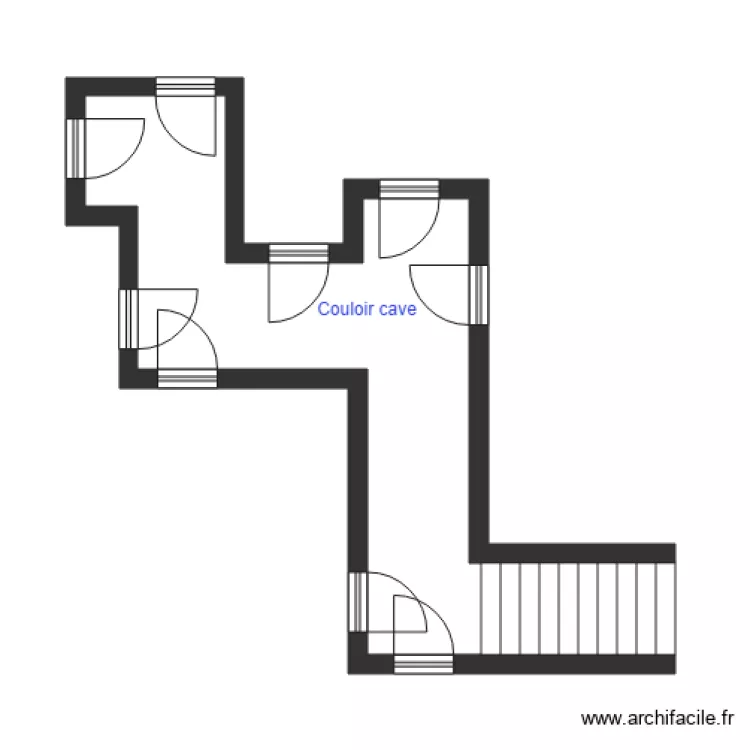 SIROUX COULOIR CAVE. Plan de 