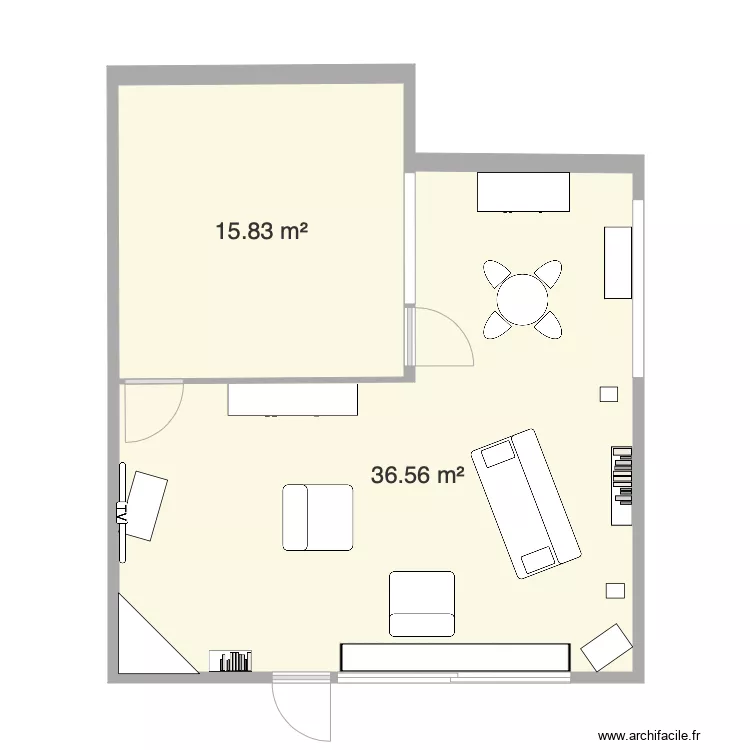 salon base 3. Plan de 