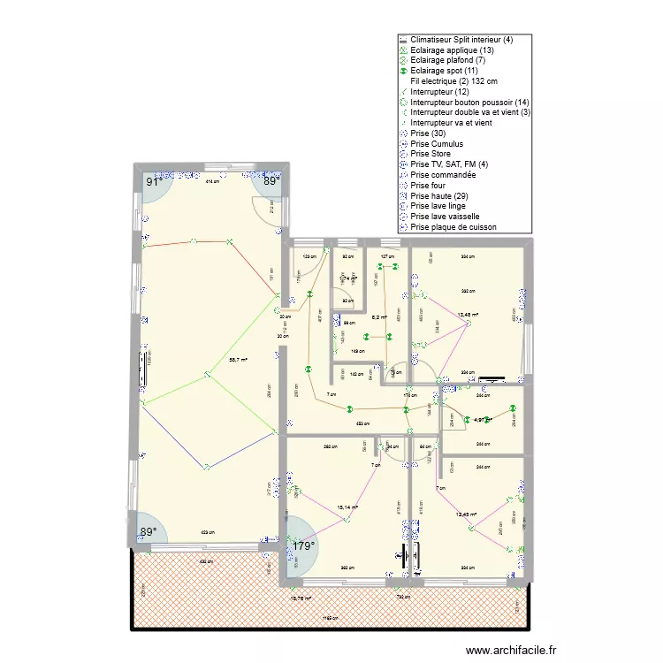 APPART AGAY R+2. Plan de 