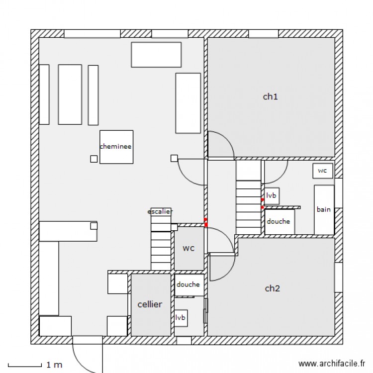 habitation le grand cret. Plan de 0 pièce et 0 m2