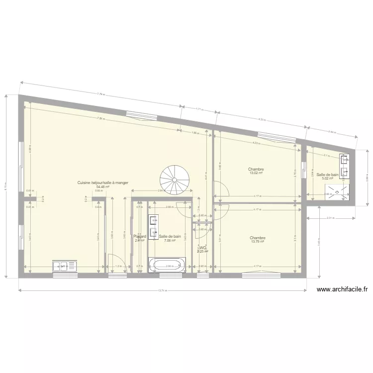 Pierre b&eacute;nite 2. Plan de 