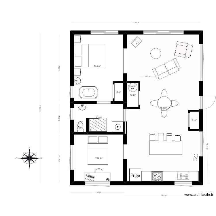 Mireille Hébert. Plan de 0 pièce et 0 m2