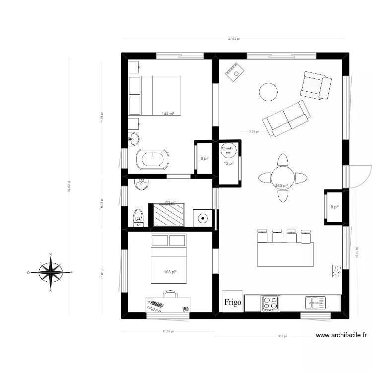 Mireille H&eacute;bert. Plan de 