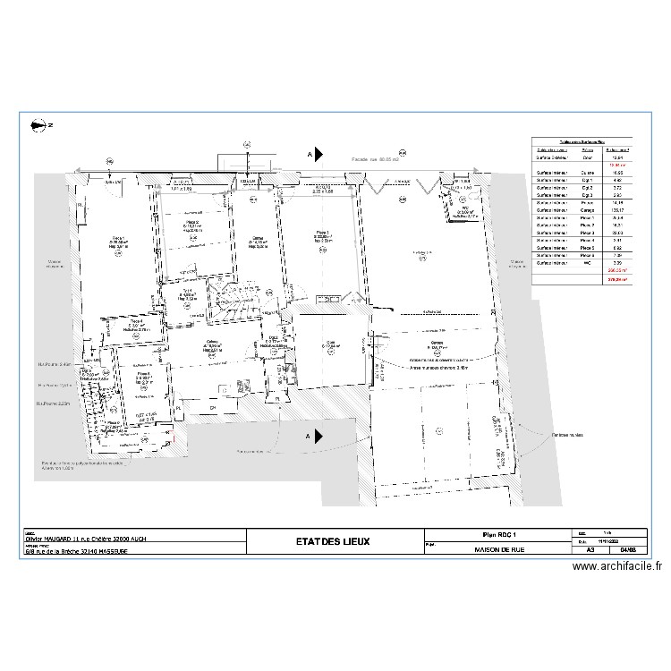 Plan RDC  Bréche. Plan de 0 pièce et 0 m2