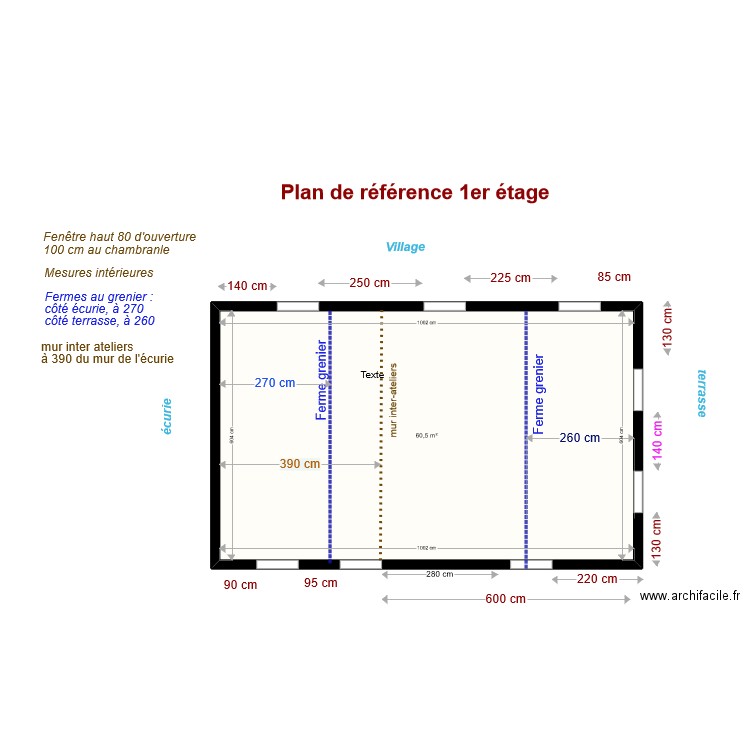 ESSAI HENRI : 1er étage. Plan de 0 pièce et 0 m2