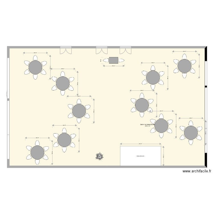 Salon La Lisiere Dorée Ste MESME version B. Plan de 0 pièce et 0 m2