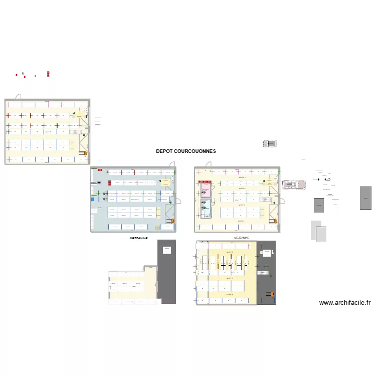 evry 230m t. Plan de 