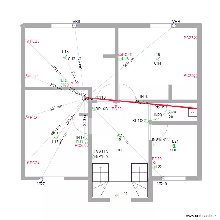 SAADO RAMAN ETAGE P6. Plan de 