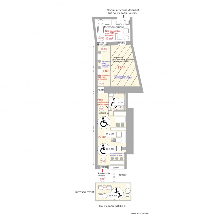 plan ACCESSIBILITE 04 11 2016. Plan de 0 pièce et 0 m2