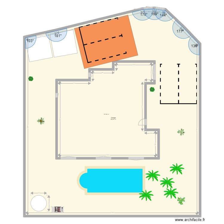 sanary casa. Plan de 2 pièces et 663 m2