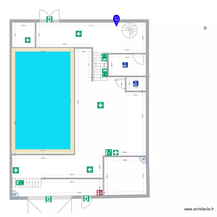 sanary casa. Plan de 3  et 191 m²
