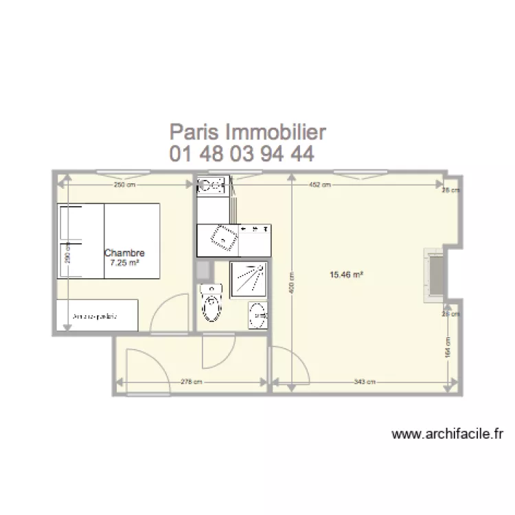 4 CITE ST MARTIN HYP. Plan de 