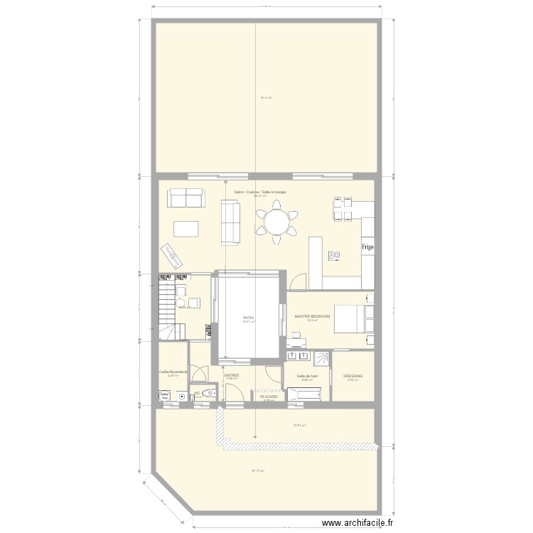 utilisation. Plan de 0 pièce et 0 m2